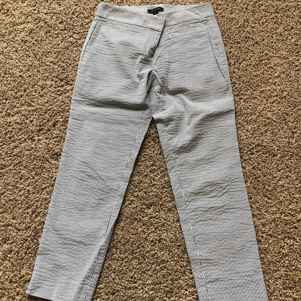 Ann Taylor Devin Cropped pinstriped pants 4